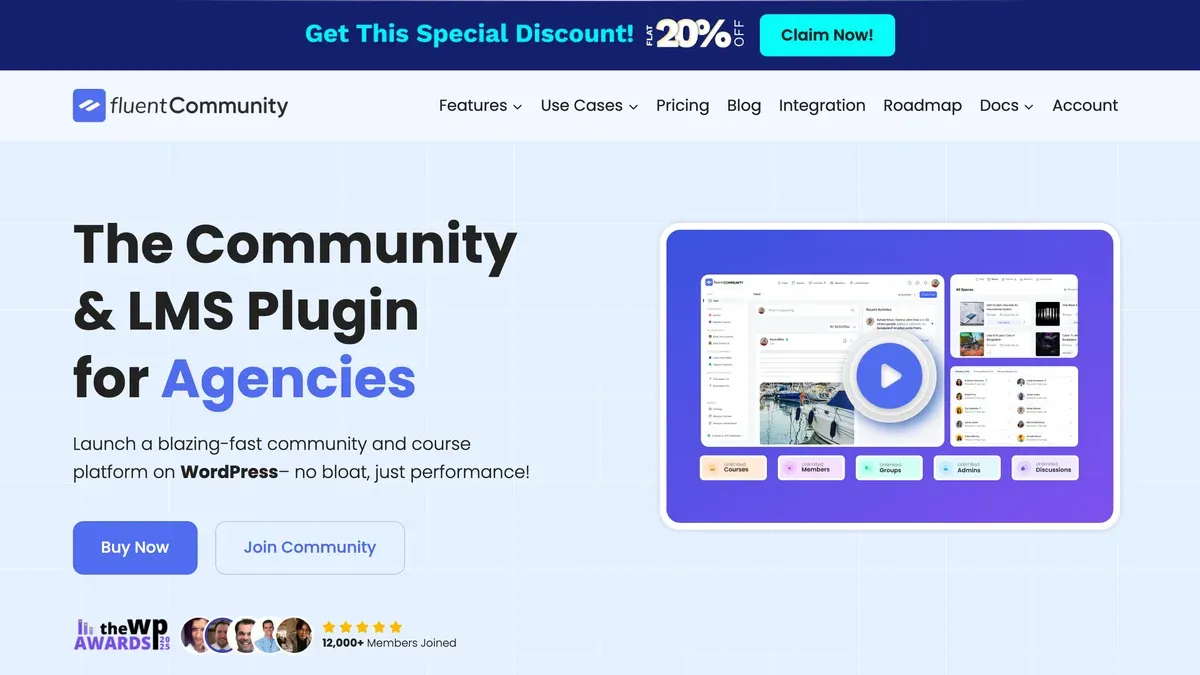 FluentCommunity WordPress Community Plugin