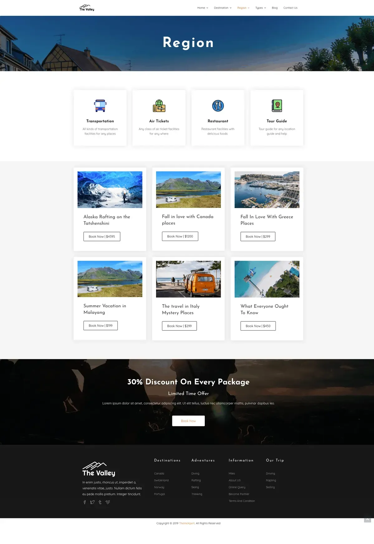 Region Page