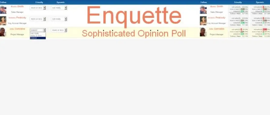 enquette poll