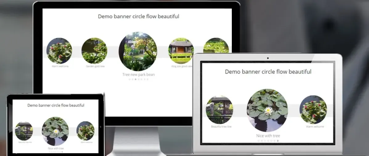banner circle flow beautiful