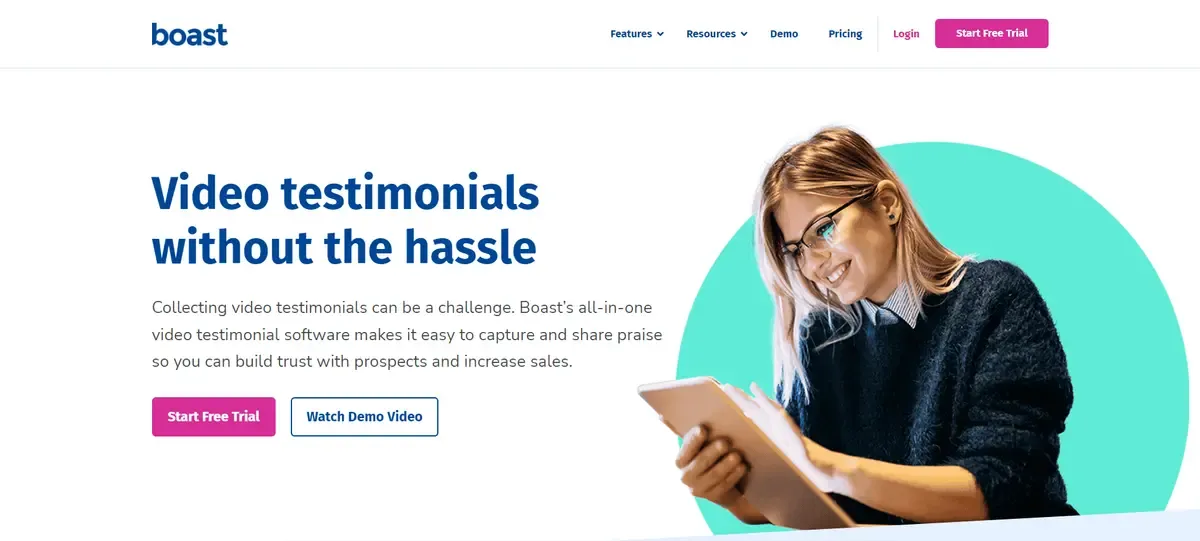 Video Testimonial Software Collect Video Testimonials Boast