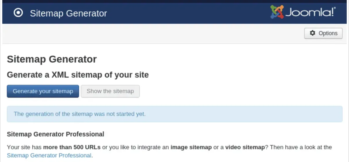 Joomla Sitemap Generator