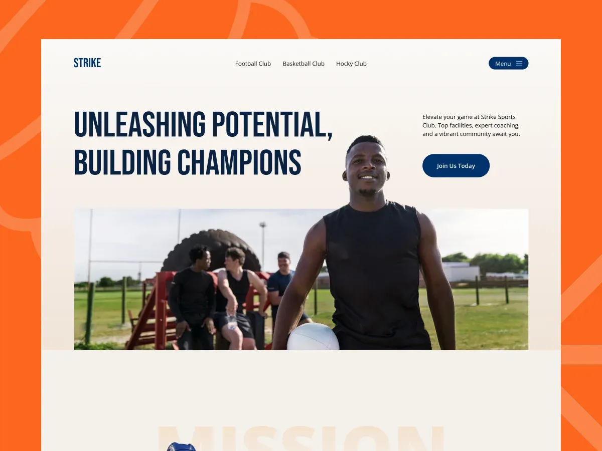 Score page of the Strike Joomla template