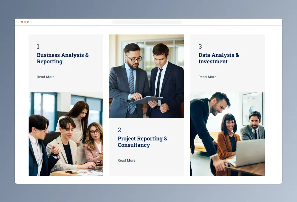 Blog page of the Elevate Joomla template
