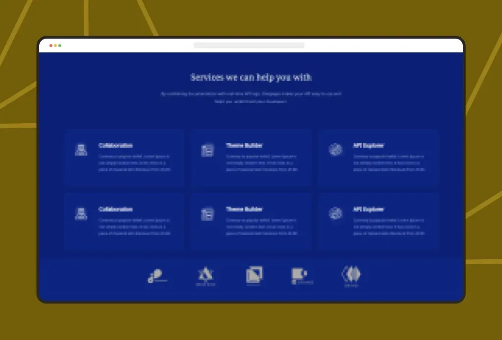 Blog page of the Agencio Joomla template