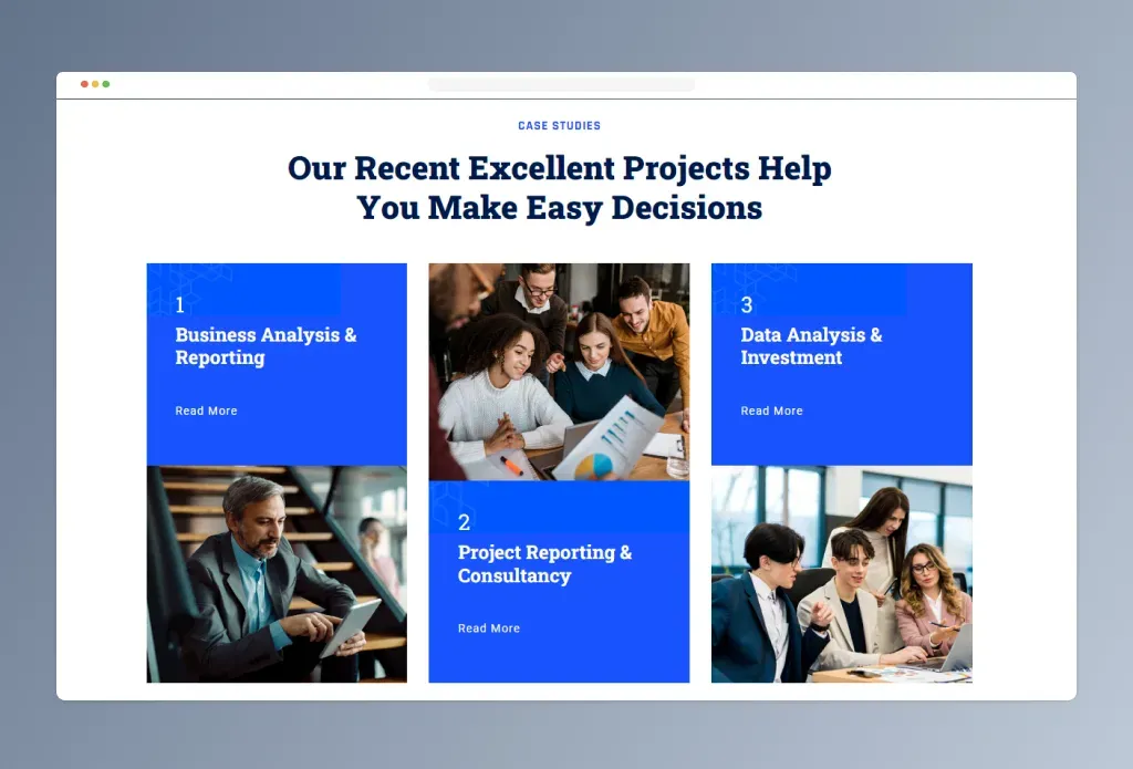 Contact page of the Elevate Joomla template