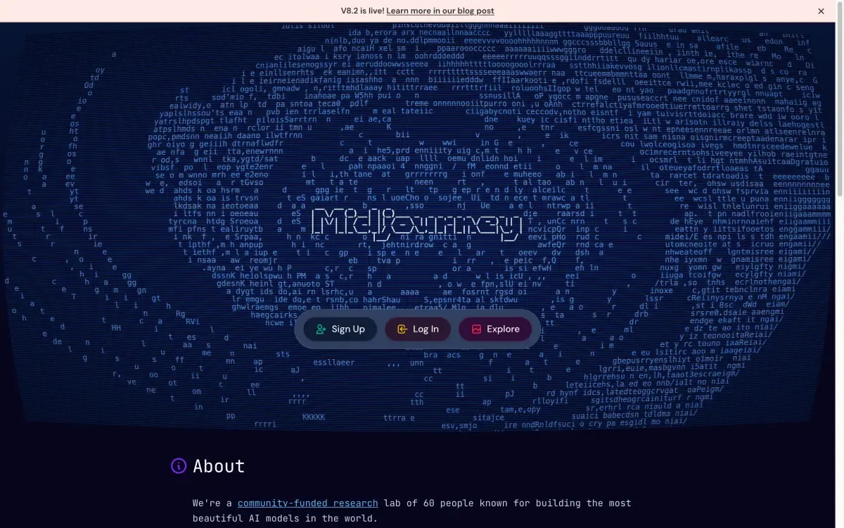 Midjourney explore page showing AI-generated artwork gallery