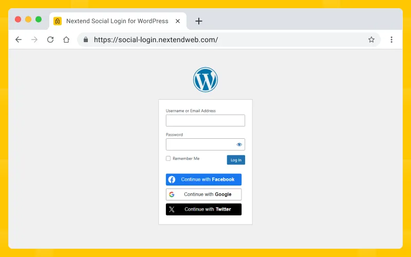 Nextend Social Login plugin showing available social login providers and button customization