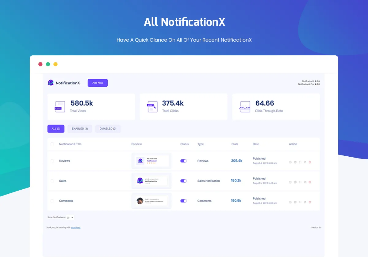 NotificationX social proof plugin showing real-time purchase notification popup on a WooCommerce store