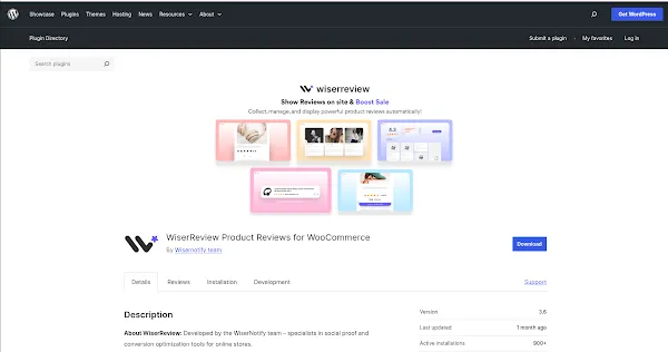 WiserReview WooCommerce review plugin dashboard showing automated review request settings