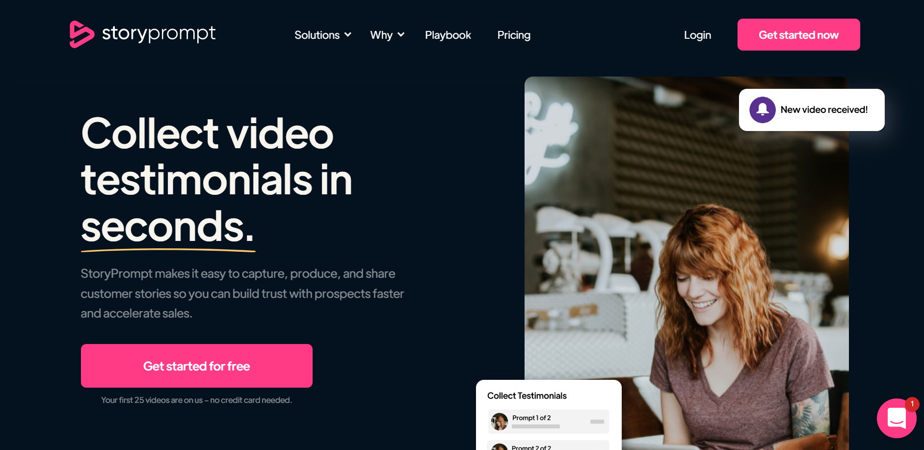 Collect Video Testimonials in Seconds StoryPrompt