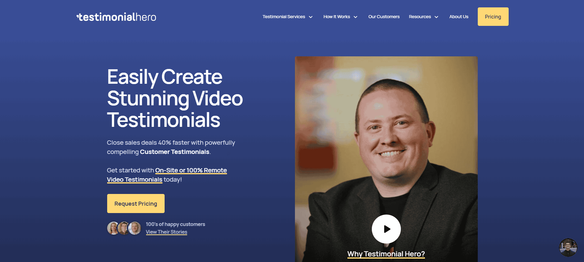 Easily Create Stunning B2B Testimonial Videos Testimonial Hero Video Testimonial Service