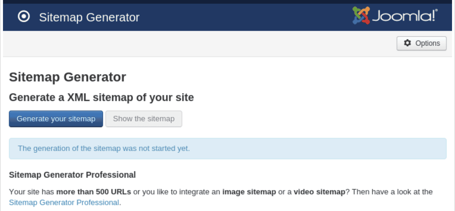 Joomla Sitemap Generator