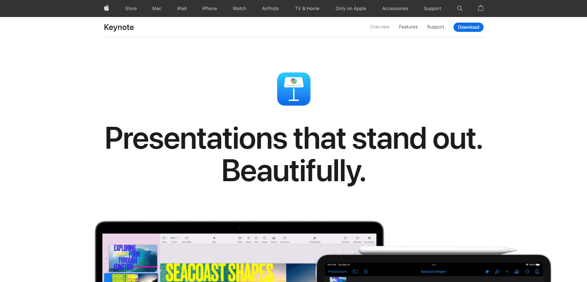 slideshow presentation software Keynote Apple
