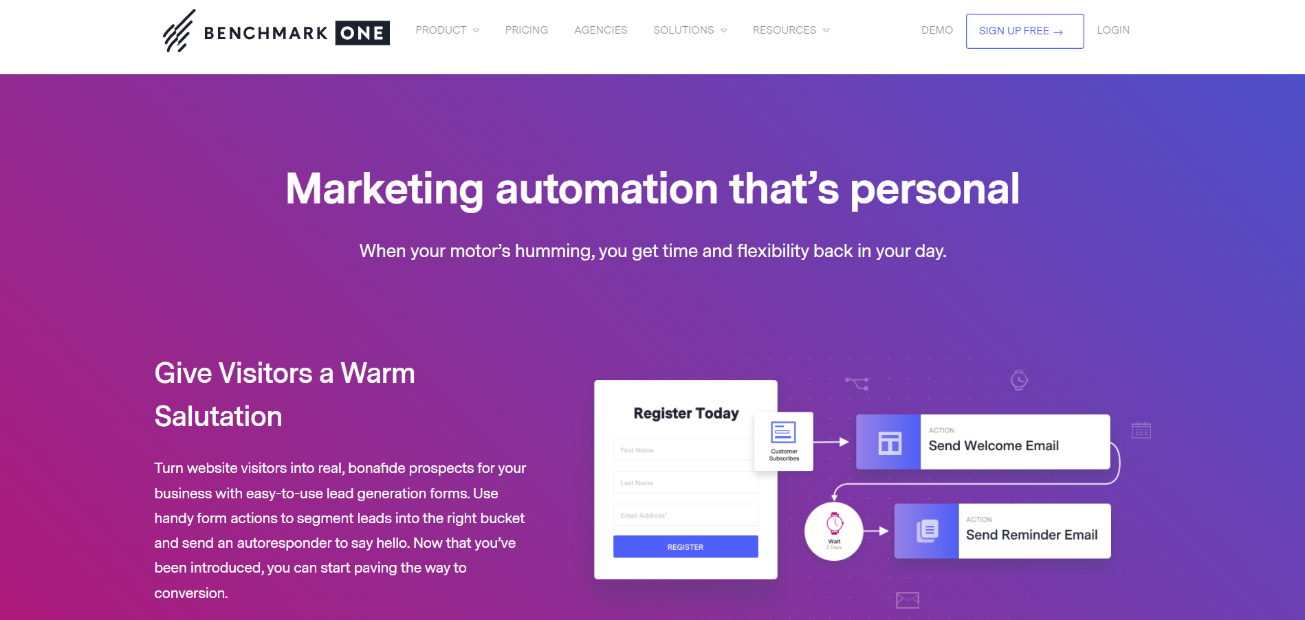 Marketing Automation for Small Business BenchmarkONE