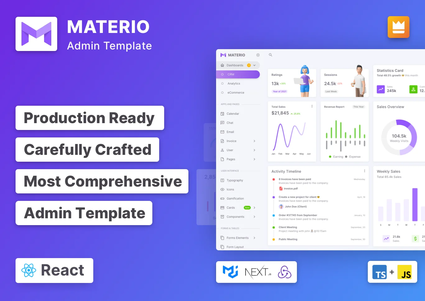 Materio Pro React