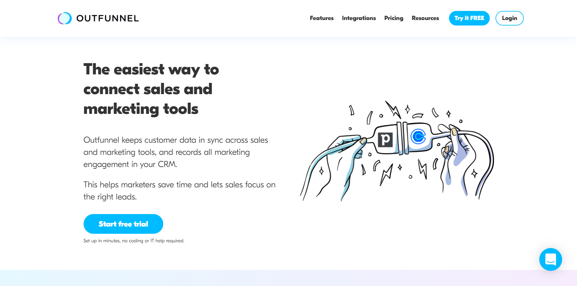 Outfunnel The Easiest Way To Connect Sales And Marketing tools