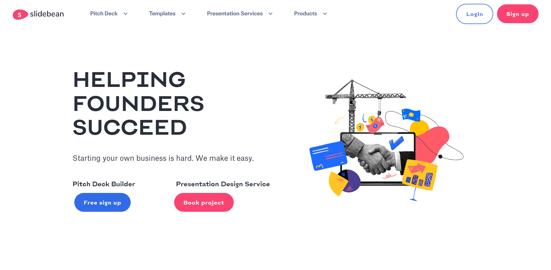 Slidebean Founder Platform Create pitch deck raise funds