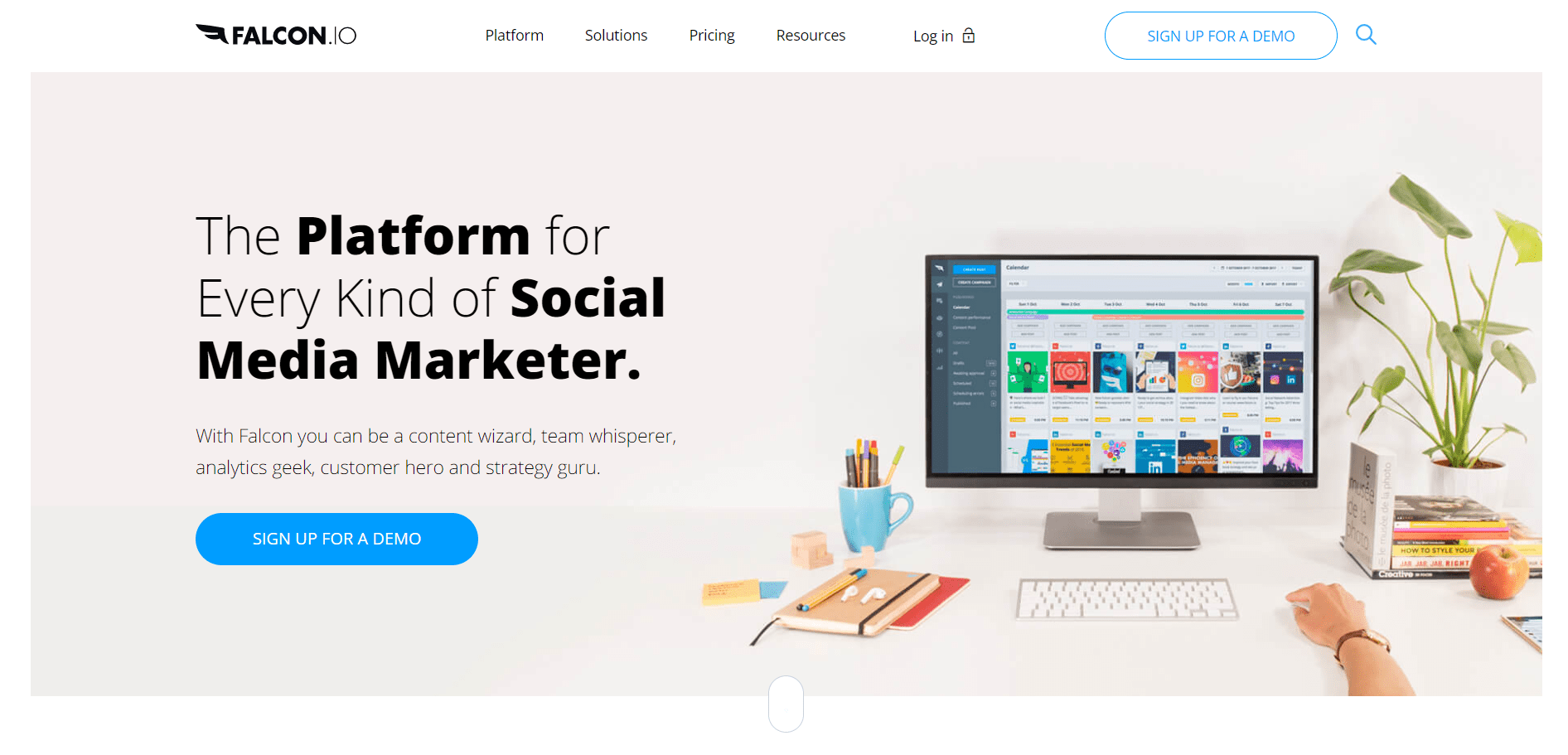Social Media Marketing Platform Falcon io