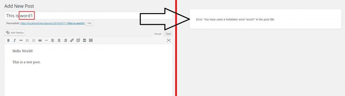 wordpress-forbidden-words