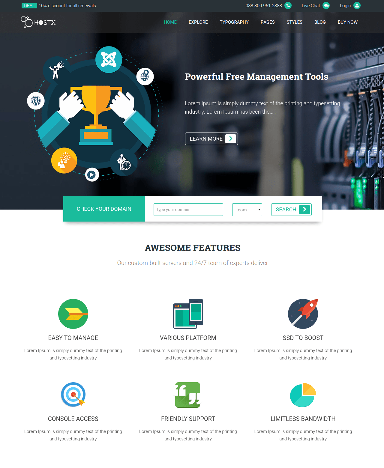 Best Joomla Templates October 2017 Hostx Is A Beautiful Joomla Template Elegantly Crafted In Roach Of Material Design With Cool Animations Providing Contemporary And Corporate