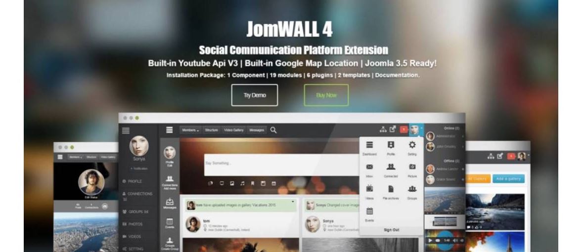 jomwall social networking