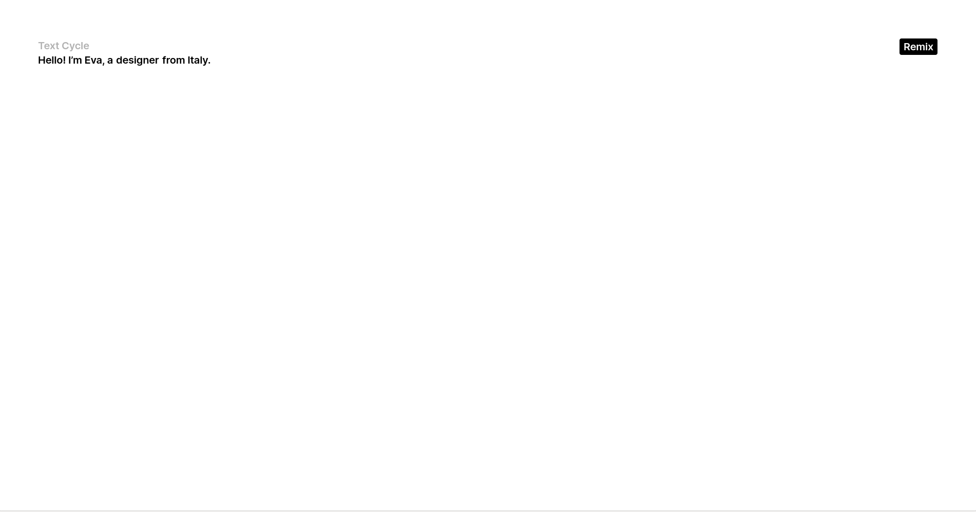 text cycle