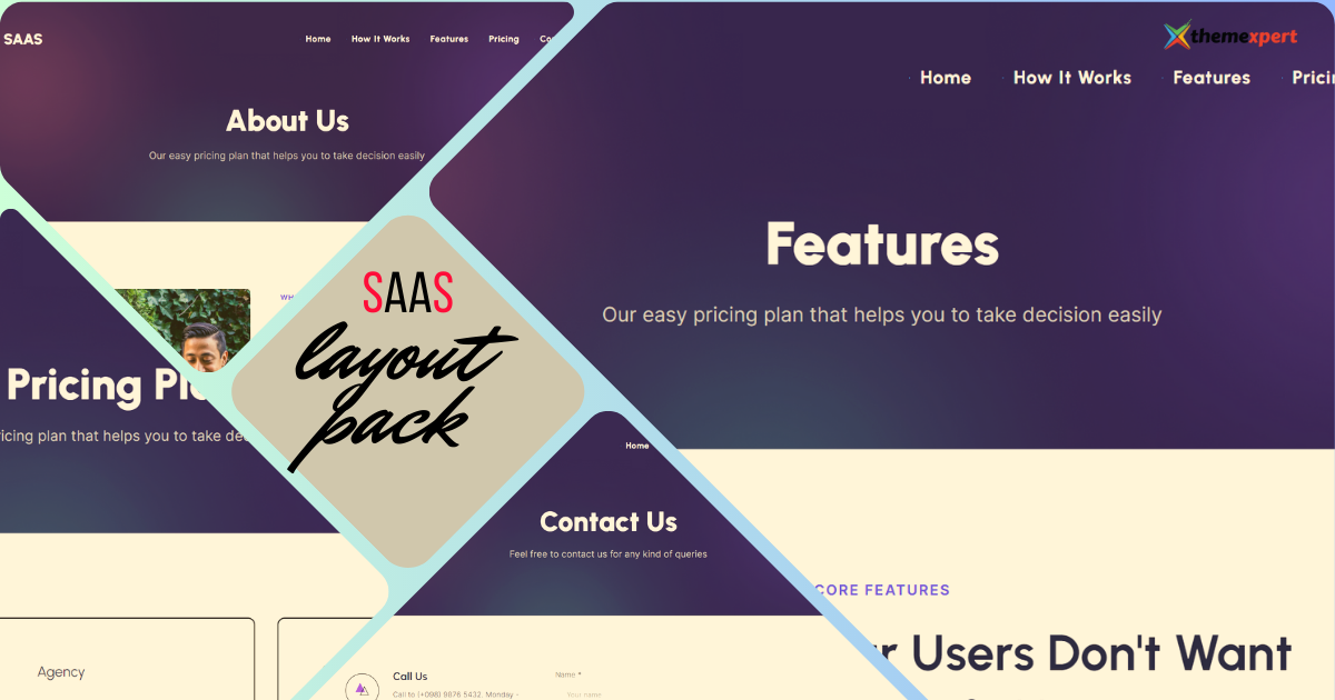 Introducing the Ultimate SAAS Layout Pack for Quix Page Builder