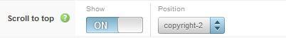 Expose scroll to top settings