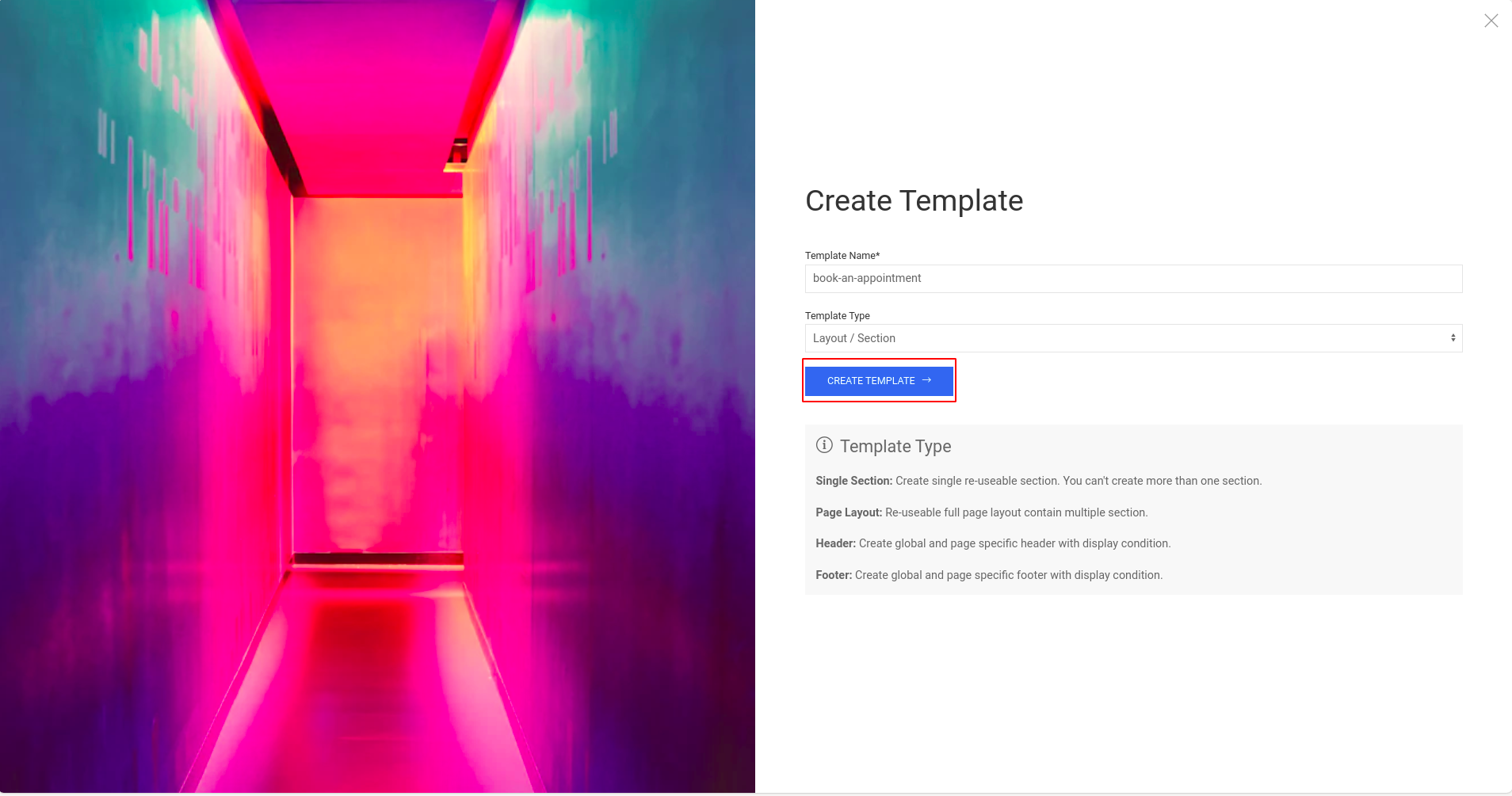 create template
