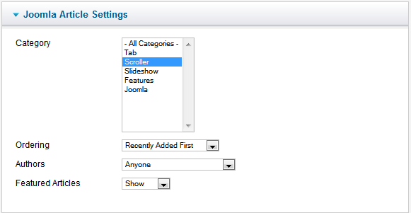 xpert scroller settings