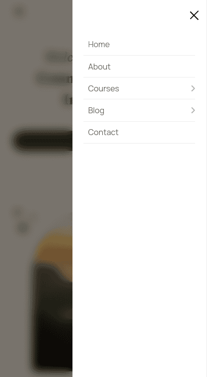 mobile menu