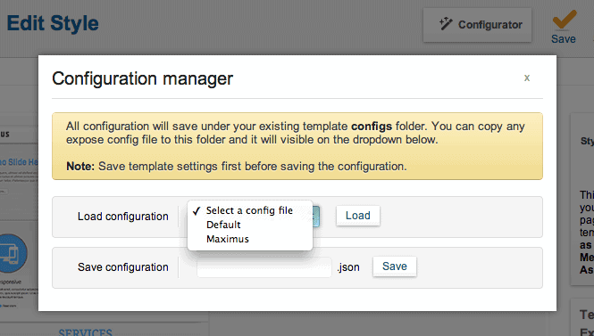 Load Configuration