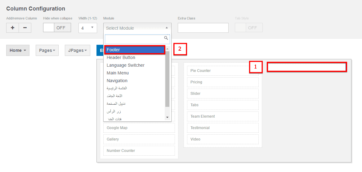 Adding a module into a Megamenu