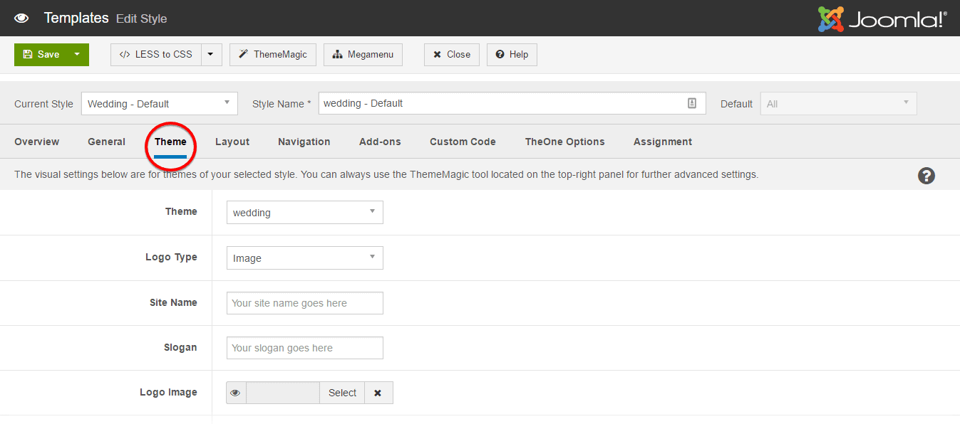 T3 Theme Settings