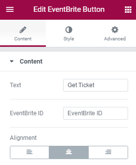 EventBrite Button