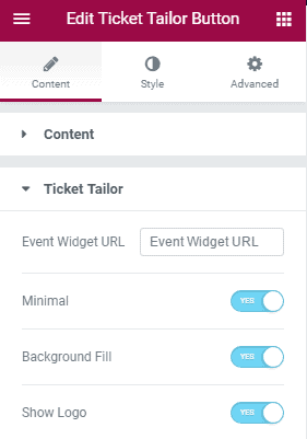 Ticket Tailor Button