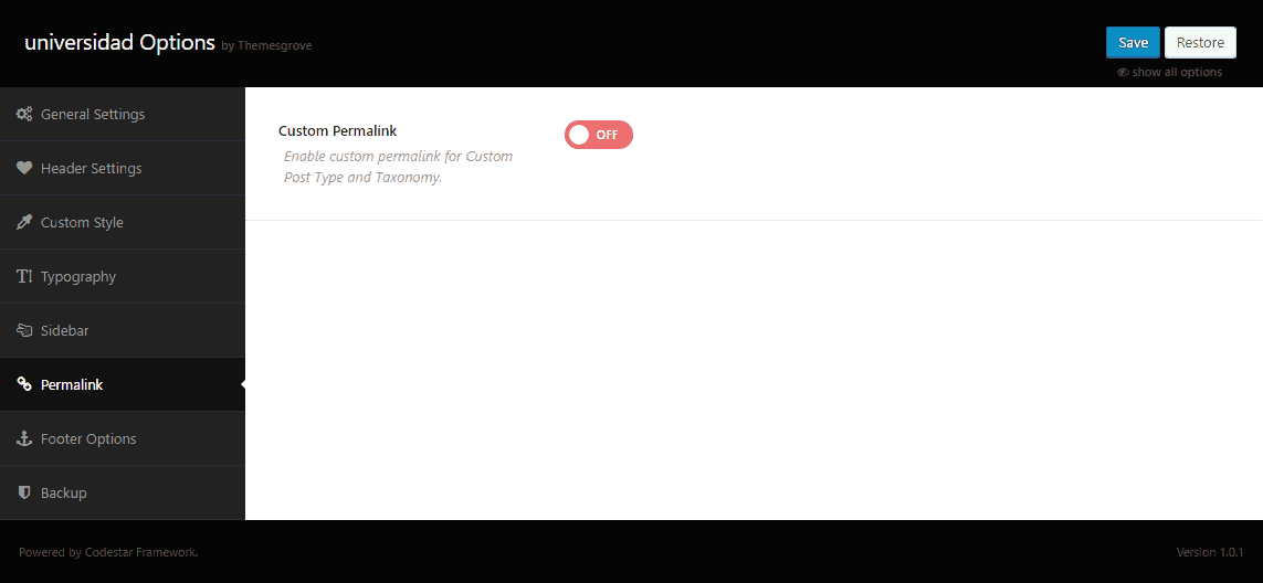 Permalink Settings