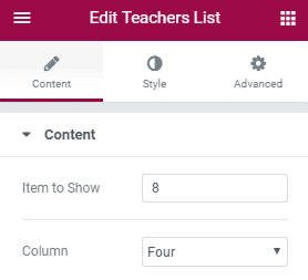 Teacher List