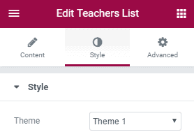 Teacher List