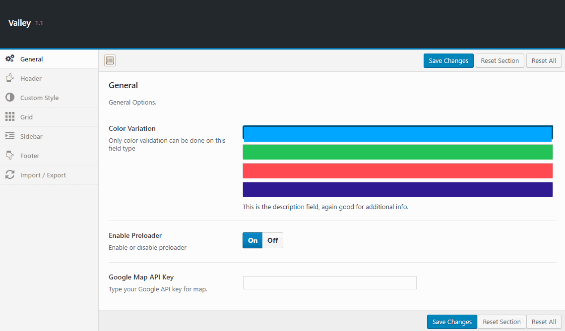 General Settings