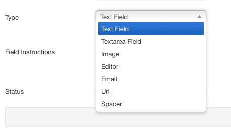 Fields Type