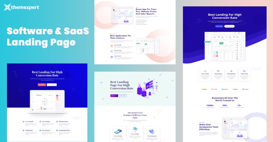 Software and SaaS Landing Page Kit
