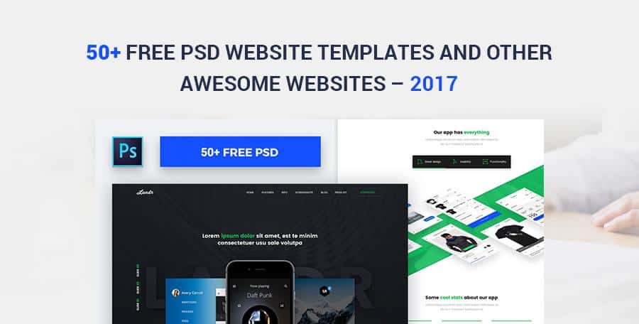 Download 50 Free Psd Website Templates For Corporate Education Lms Blog Portfolio And Other Awesome Websites 2020 Yellowimages Mockups