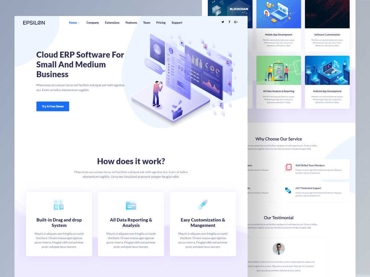 Epsilon Your Effortless Business Joomla Template