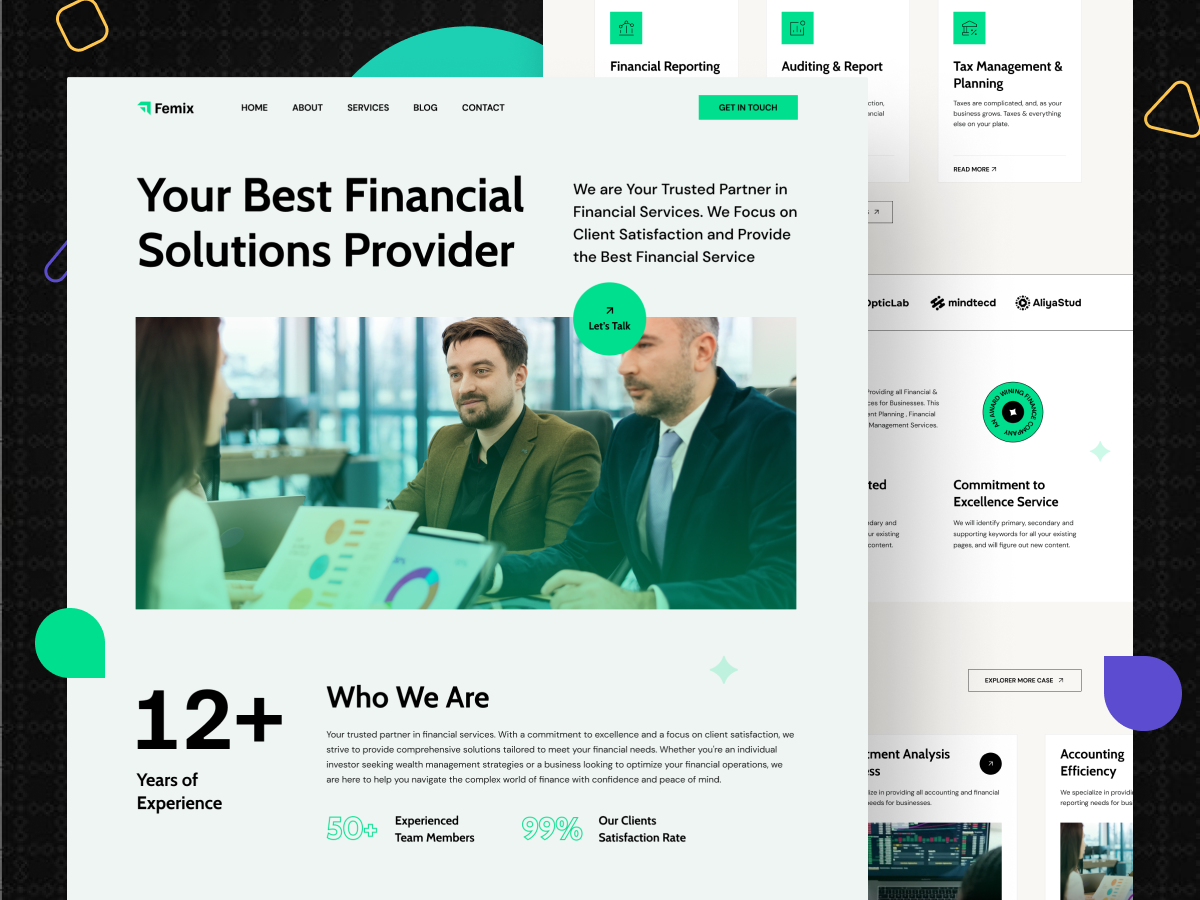 Femix Incredible Financial Joomla Template