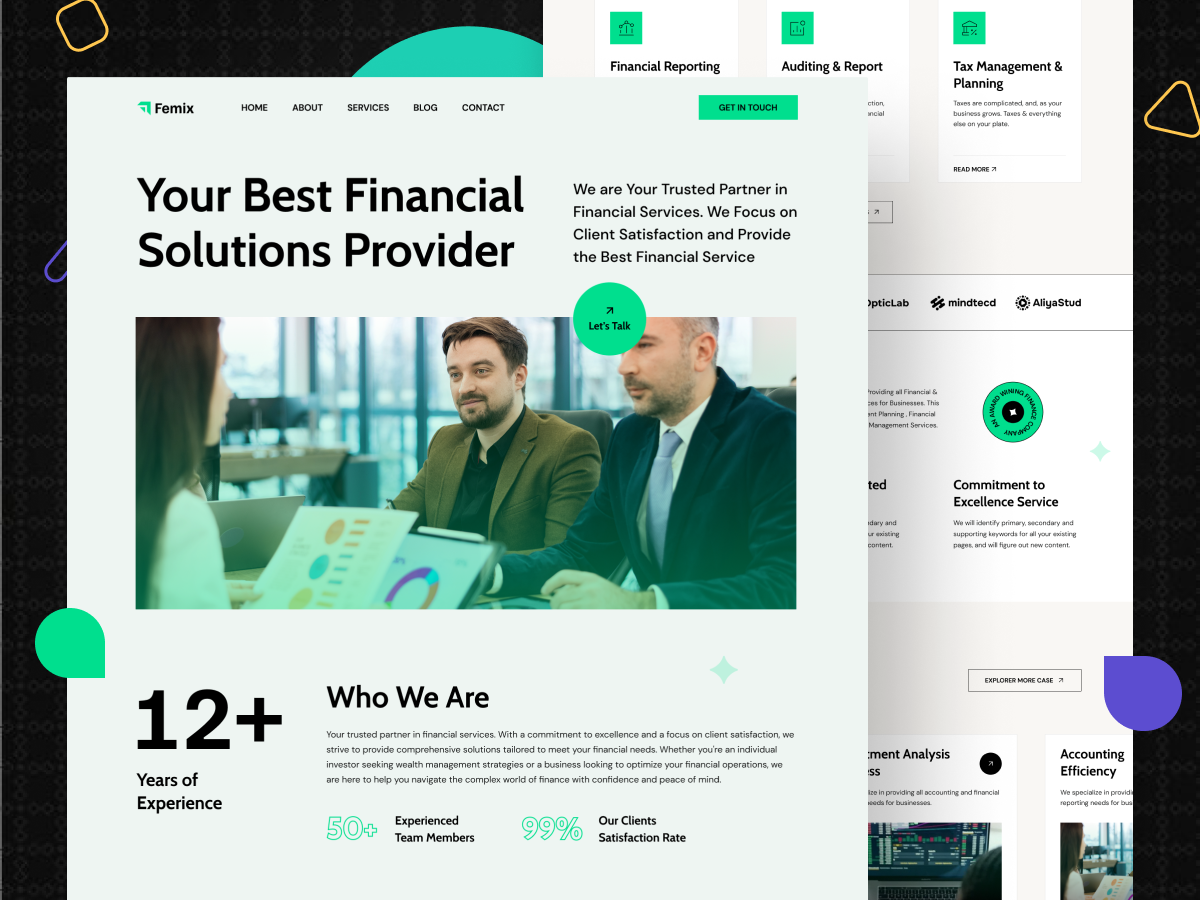  Incredible Financial Joomla Template