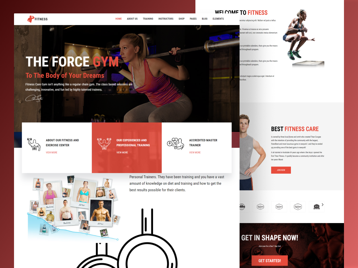 Fitness Empower Your Vision with Fitness Joomla Templates