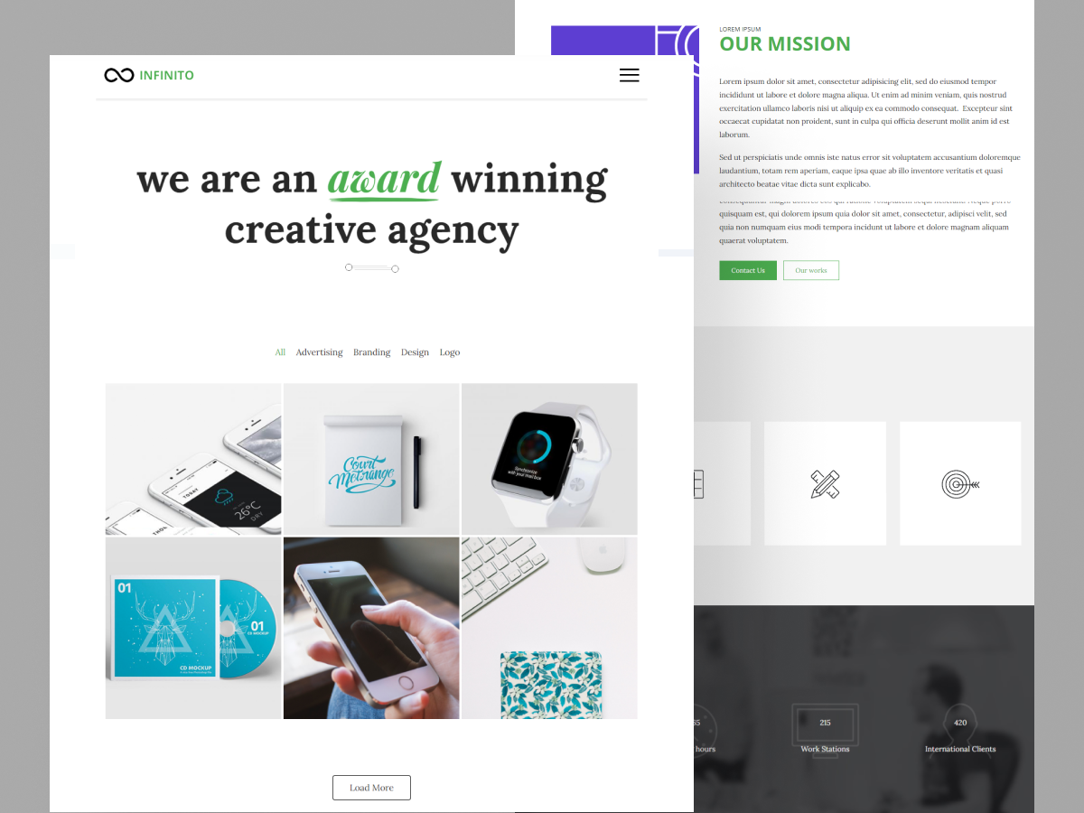 Infinito Responsive Business Joomla Template