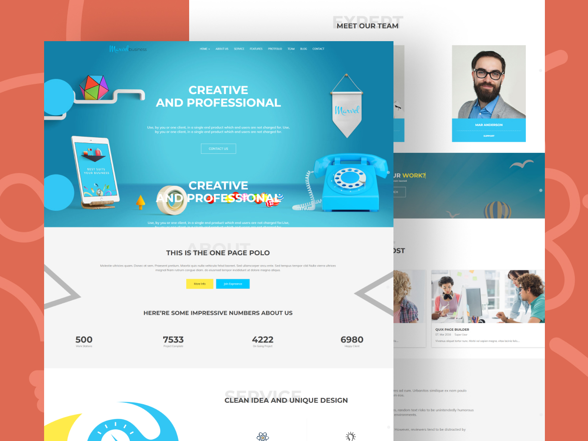 Marvel Your Passport to Excellence Portfolio Joomla Template